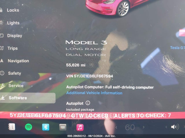 Tesla Model 3 Long Range Dual Motor All-wheel Drive 2020 5YJ3E1EB6LF667594 Image 7
