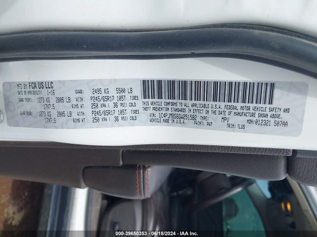 1C4PJMBS6GW251582 Jeep Cherokee Trailhawk