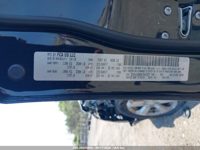 Jeep Compass Latitude 4x4 2019 3C4NJDBB8KT647227 Image 9