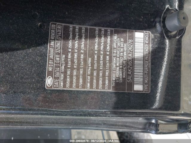SALAK2V60EA726278 Land Rover LR4