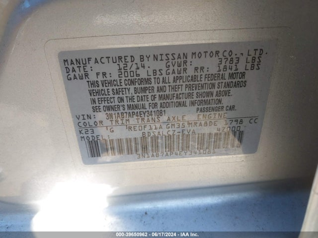 Nissan SENTRA S 2014 3N1AB7AP4EY341081 Image 9
