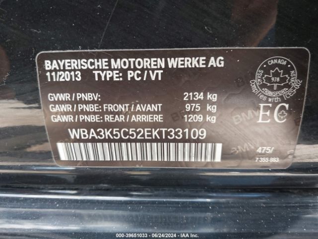WBA3K5C52EKT33109 BMW 328d Xdrive