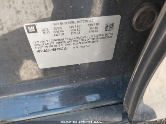 1G11B5SL2EF135013 Chevrolet Malibu 1ls