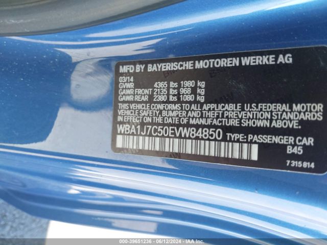 WBA1J7C50EVW84850 BMW M235