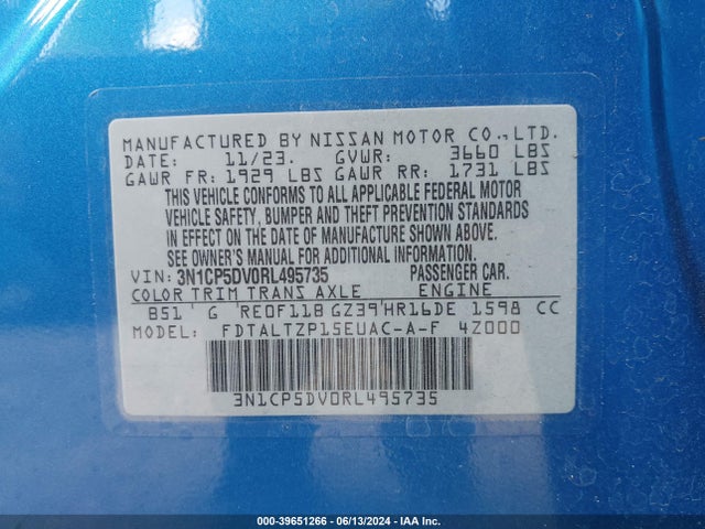 Nissan Kicks Sr Xtronic Cvt 2024 3N1CP5DV0RL495735 Image 9