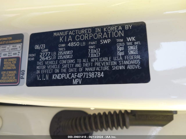 KIA Sportage Lx 2023 KNDPUCAF4P7198784 Image 9