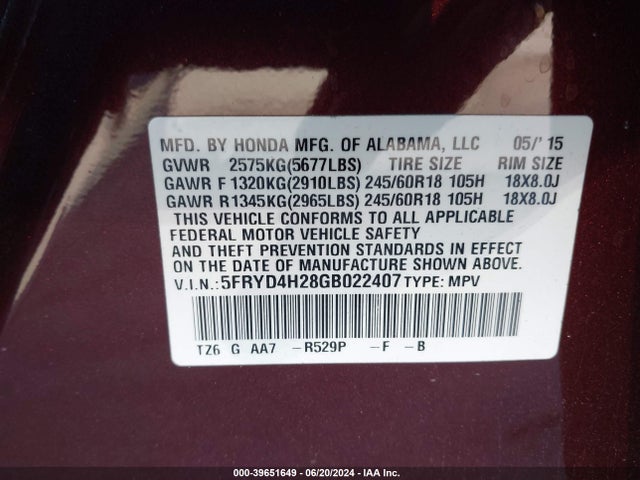 Acura Mdx Acurawatch Plus Package 2016 5FRYD4H28GB022407 Image 9