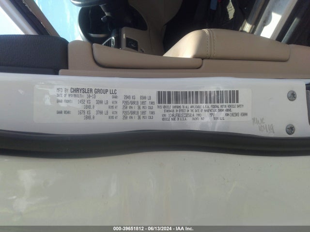 Jeep Grand Cherokee Limited 2014 1C4RJFBG1EC325814 Image 9