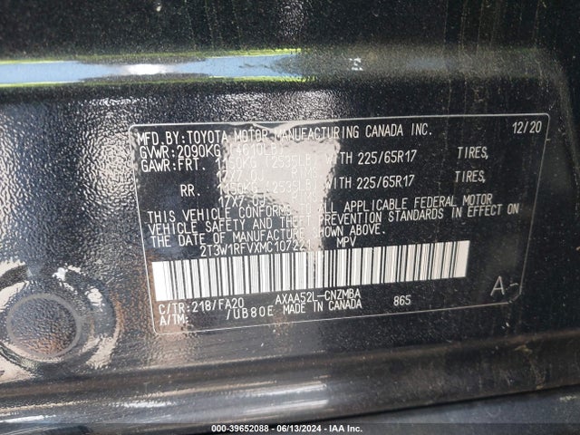 Toyota Rav4 Xle 2021 2T3W1RFVXMC107221 Image 9