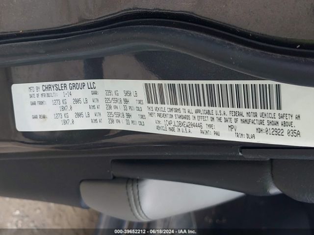 1C4PJLDBXEW204446 Jeep Cherokee Limited
