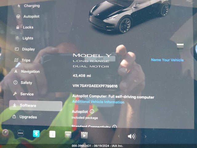 7SAYGAEEXPF799616 Tesla Model Y Awd/long Range Dual Motor All-wheel Drive