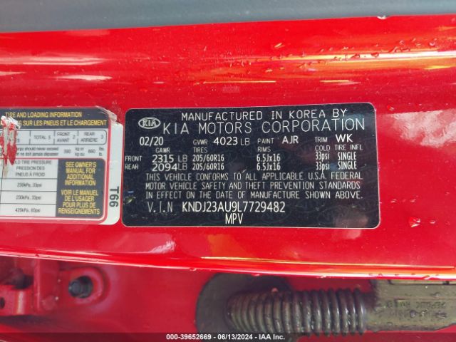 KNDJ23AU9L7729482 KIA SOUL S