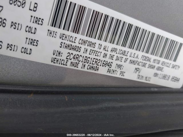 2014 CHRYSLER TOWN & COUNTRY 2C4RC1BG1ER216046 Photo 8