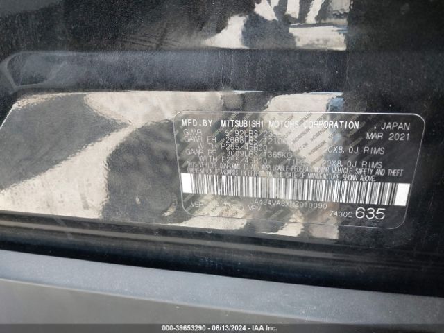 JA4J4VA8XNZ010090 Mitsubishi Outlander Sel 2.5 S-awc