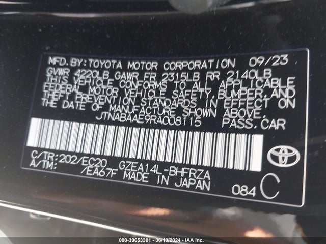 Toyota Gr Corolla Premium 2024 JTNABAAE9RA008115 Image 9