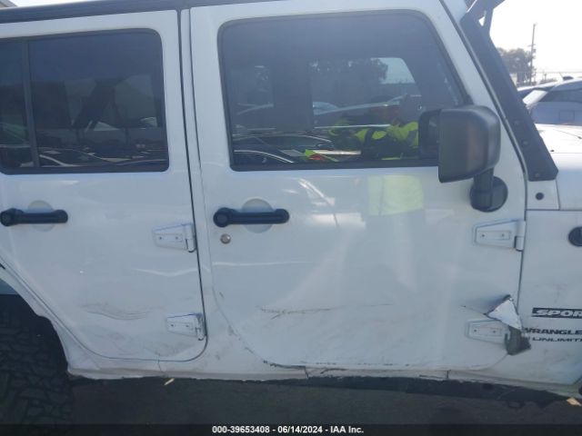 1C4BJWDG6JL816517 Jeep Wrangler Jk Unlimited Sport S 4x4