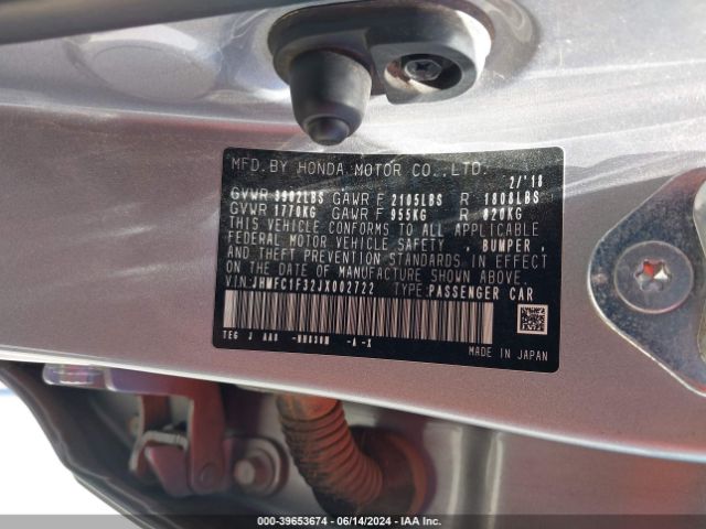 JHMFC1F32JX002722 Honda Civic Ex-t