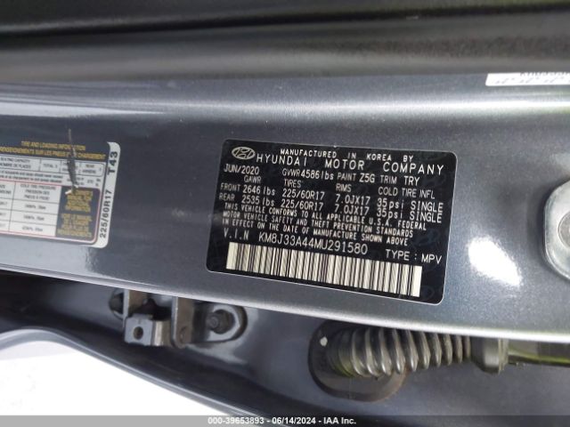 KM8J33A44MU291580 Hyundai Tucson Value