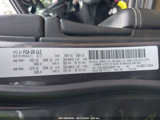 1C4RJFBG5HC958479 Jeep Grand Cherokee Limited 4x4