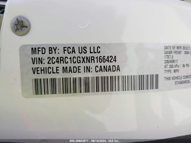 Chrysler Voyager Lx 2022 2C4RC1CGXNR166424 Image 9