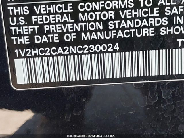 1V2HC2CA2NC230024 Volkswagen Atlas Cross Sport 2.0t Se W/technology