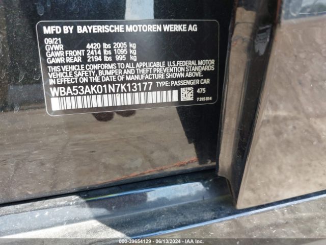 WBA53AK01N7K13177 BMW 228 Gran Coupe I Sdrive