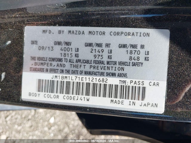 Mazda Mazda3 I Touring 2014 JM1BM1L71E1121682 Image 9