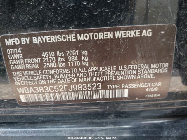 WBA3B3C52FJ983523 BMW 328i Xdrive