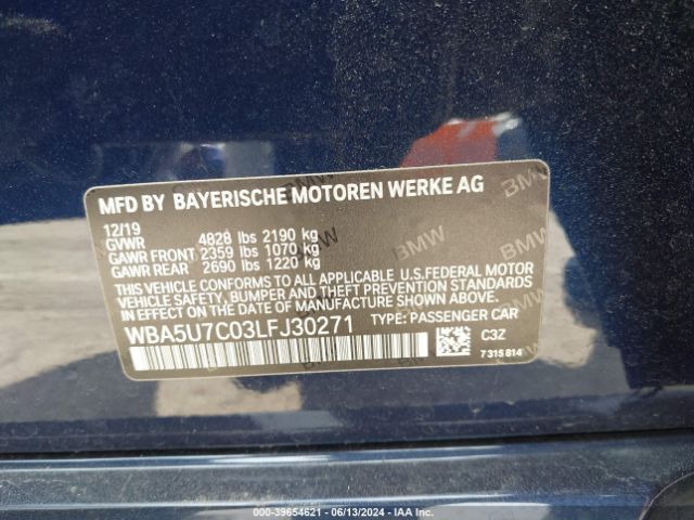 WBA5U7C03LFJ30271 BMW 3 Series M340i