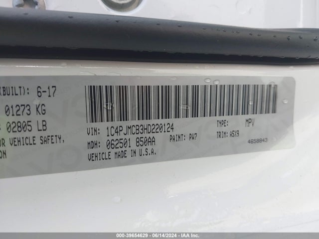 1C4PJMCB3HD220124 Jeep Cherokee Latitude 4x4