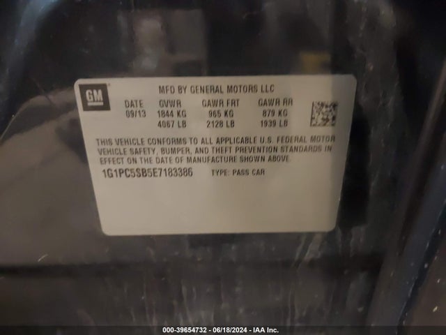 Chevrolet Cruze 1lt Auto 2014 1G1PC5SB5E7183386 Image 9