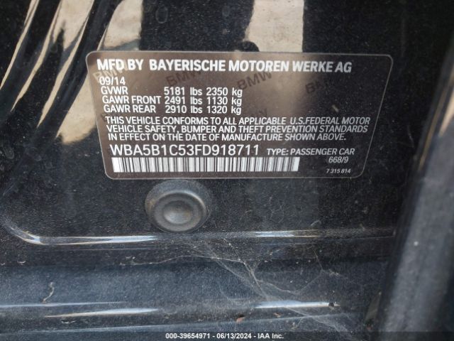 WBA5B1C53FD918711 BMW 535i