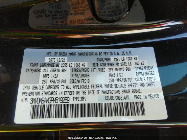 3MVDMBAM3PM519259 Mazda Cx-30 2.5 S