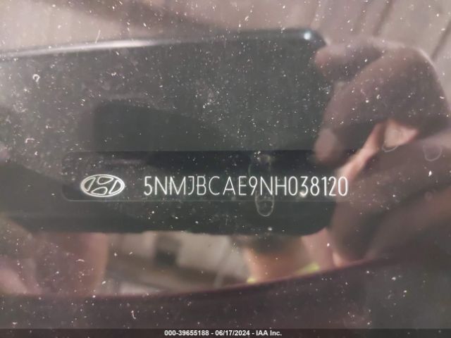 5NMJBCAE9NH038120 Hyundai TUCSON SEL