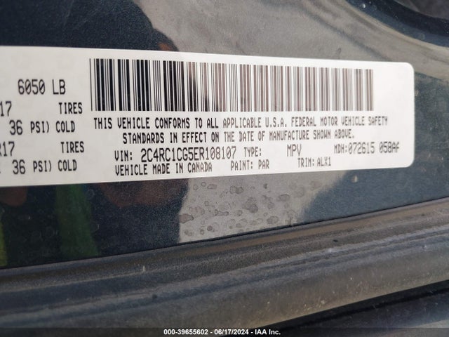 2C4RC1CG5ER108107 Chrysler Town & Country Touring-l