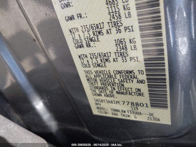 Nissan Rogue S Intelligent Awd 2023 5N1BT3AB1PC778801 Image 9