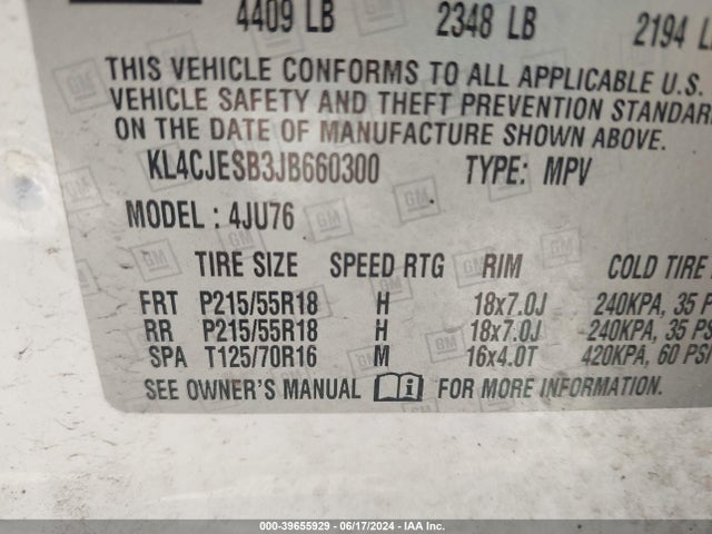 KL4CJESB3JB660300 Buick Encore Preferred