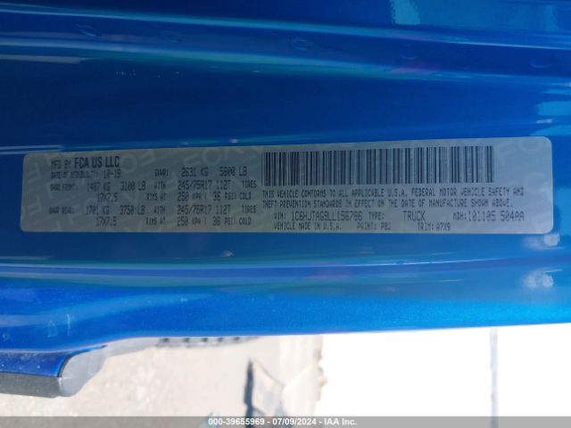 1C6HJTAG9LL156786 Jeep Gladiator Sport S 4x4
