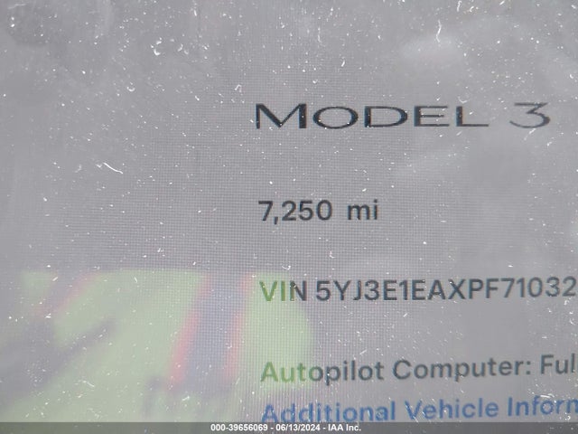 Tesla Model 3 Rear-wheel Drive 2023 5YJ3E1EAXPF710329 Image 14