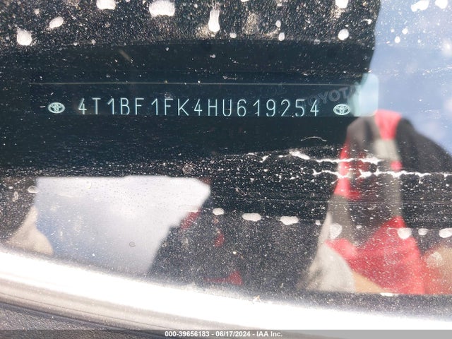 Toyota CAMRY XLE 2017 4T1BF1FK4HU619254 Image 9