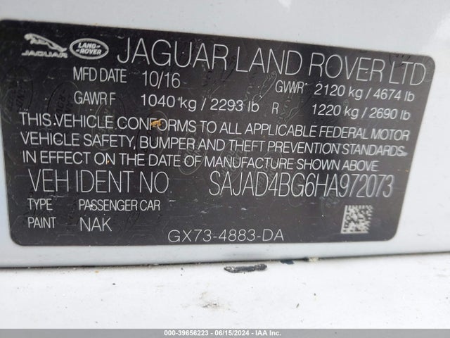 2017 JAGUAR XE SAJAD4BG6HA972073 Photo 8