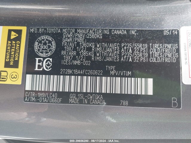 Lexus RX 350 2015 2T2BK1BA4FC260622 Image 9