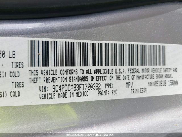 3C4PDCAB3FT720392 Dodge Journey American Value Pkg