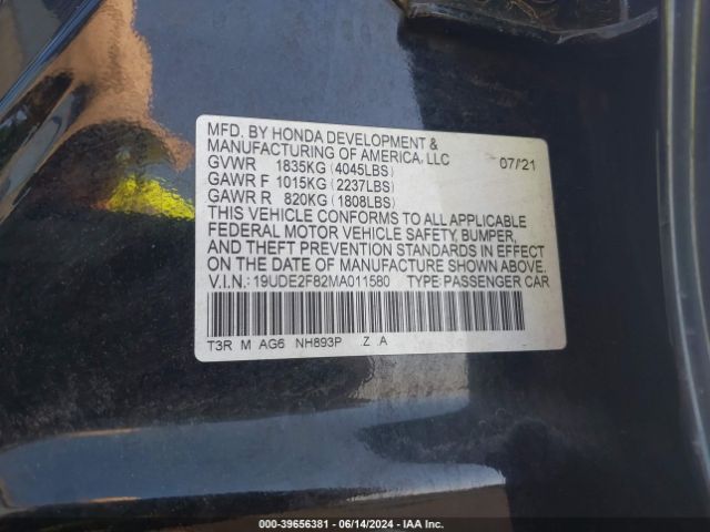 19UDE2F82MA011580 Acura Ilx Premium   A-spec Packages/technology   A-spec Packages