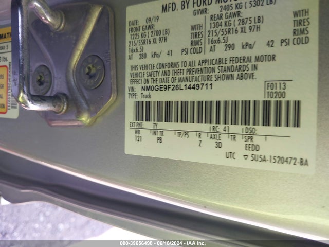 Ford Transit Connect Xlt Passenger 2020 NM0GE9F26L1449711 Image 9