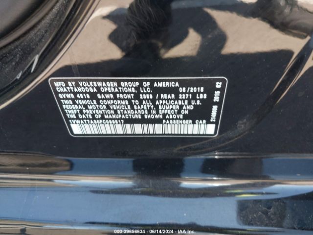 1VWAT7A30FC099517 Volkswagen Passat 1.8t Limited Edition