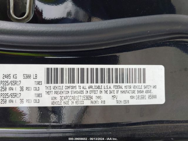 3C4PDCAB1ET153694 Dodge Journey American Value Pkg
