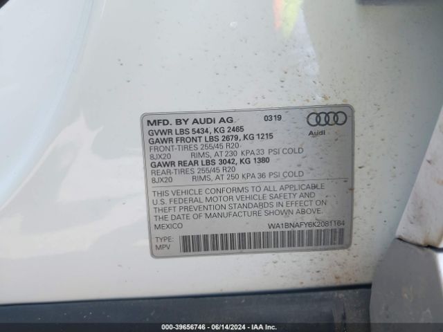 WA1BNAFY6K2081164 Audi Q5 45 Premium