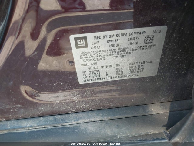 KL4CJASB3JB690745 Buick Encore Preferred