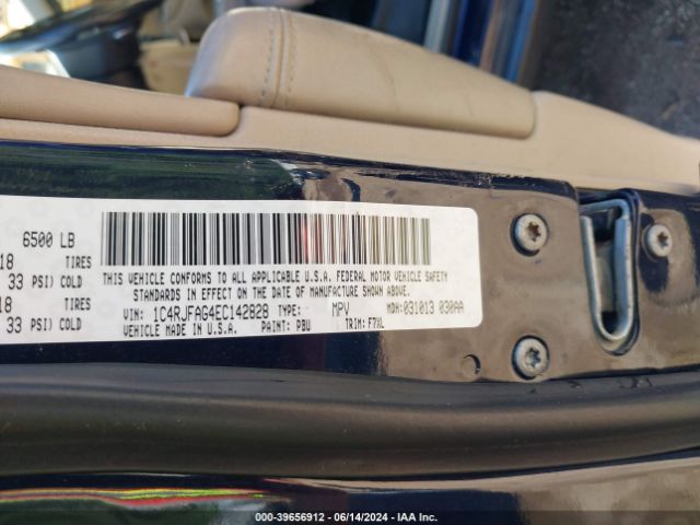 1C4RJFAG4EC142828 Jeep Grand Cherokee Laredo